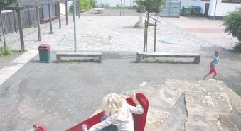 Fr die Krippenkinder msste der Bornemann-Spielplatz mitbenutzt werden. (Foto:  SN rnk)
