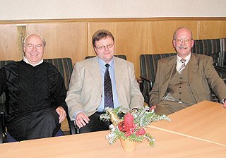 Horst Sassenberg, Bernhard Watermann und Wilhelm Mevert. (Foto:  SN sig)