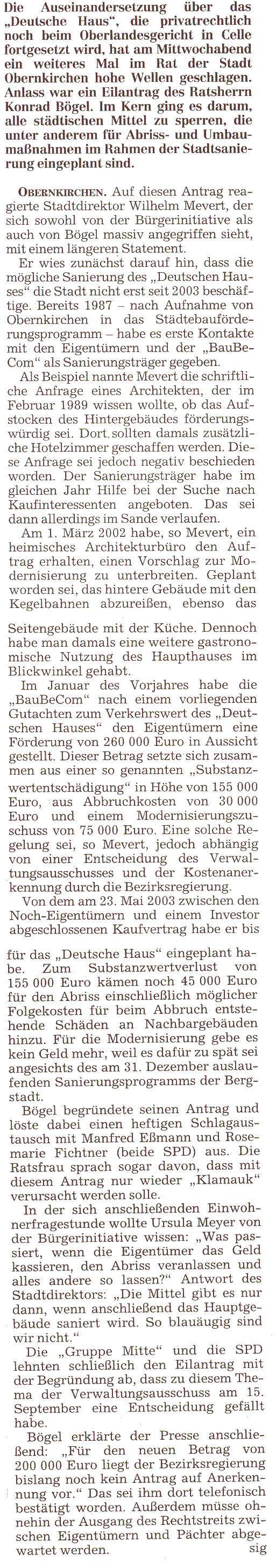  Schaumburger Nachrichten, 24.09.04