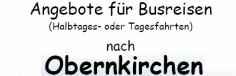Angebote f�r Busreisen