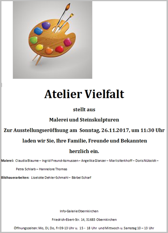 Atelier Vielfalt stellt aus