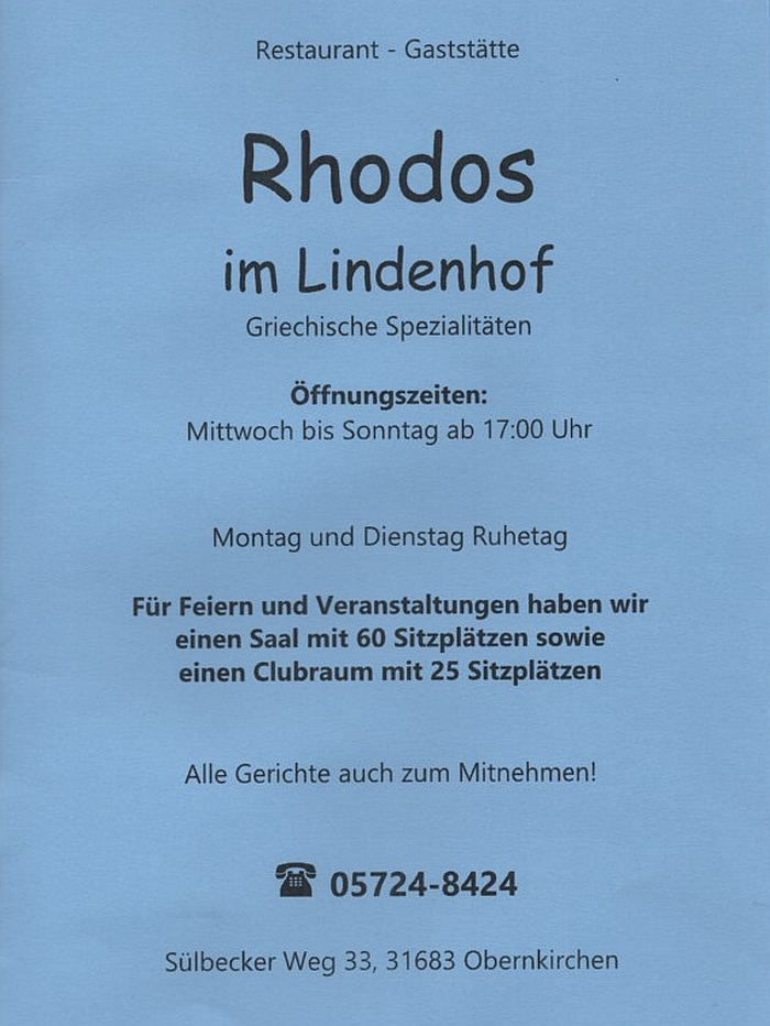 Rhodos im Lindenhof