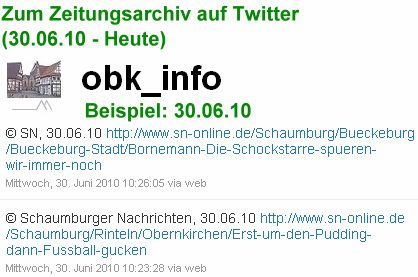 Zum Zeitungsarchiv auf Twitter