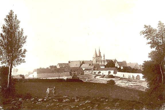 Obernkirchen um 1836 (Quelle: Museum Obernkirchen)