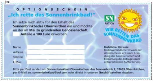 Optionsschein-Sonnenbrinkbad