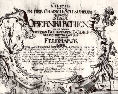 Charte der Stadt Obernkirchen von 1778 (Quelle: Museum Obernkirchen)