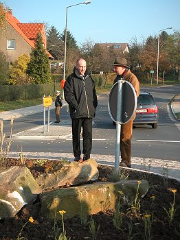 Einweihung des Kreisverkehrsplatzes