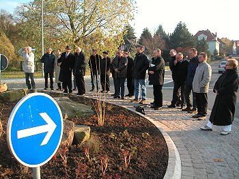 Einweihung des Kreisverkehrsplatzes