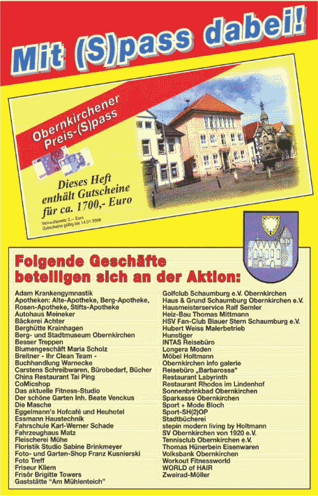 Obernkirchener Preis-(S)pass
