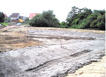 Regenrckhaltebecken bald fertig (Foto: SN sig)