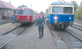 Alles bereit fr die zweite Triebwagen-Nostalgie. (Foto:  SN pr.)