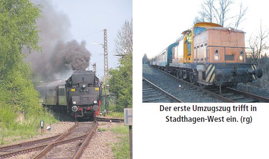 Eisenbahngeschichte auf dem Abstellgleis. (Fotos:  Schaumburger Nachrichten)