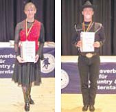 Achim Da (rechts) und Anke Da werden Vizemeister. (Fotos:  SN sig)