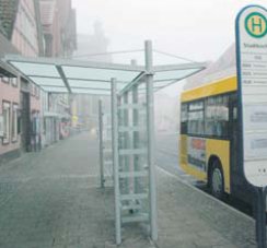 Bushaltestelle in Bckeburg. (Foto:  SN rnk)