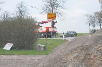 Neue Strae und zwei Kreisel? (Foto:  SN rnk, sig)