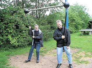 Obernkirchens Brgermeister Oliver Schfer (rechts) und Ortsbrgermeister Andreas Hofmann. (Foto:  SN sig)