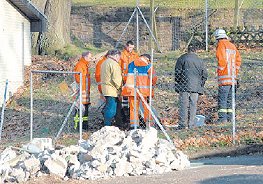 Stundenlang entweicht Gas. (Foto:  SN tol)