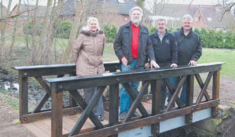 Caterin Kniffka aus dem Bauamt, Wolfgang Schmidt, Andreas Hofmann und Oliver Schfer. (Foto:  SN jaj)