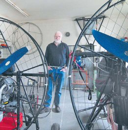 Vom Erfinder zum selbststndigen Unternehmer: Gerald Bttner in seiner Werkstatt. (Foto:  SN rnk)