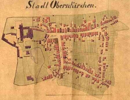 Stadtgrundriss der Stadt Obernkirchen (Quelle: Museum Obernkirchen)
