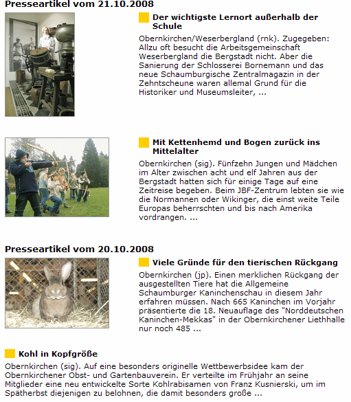 Die ganzen Berichte in der  Schaumburger Zeitung