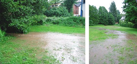 Hier sucht sich das Wasser einen neuen Weg. (Fotos:  Bernd Ackemann)