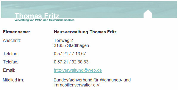 Hausverwaltung Thomas Fritz