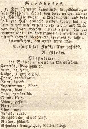 Steckbrief von Wilhelm Faul