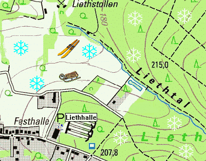 Liethhalle / Golfplatz